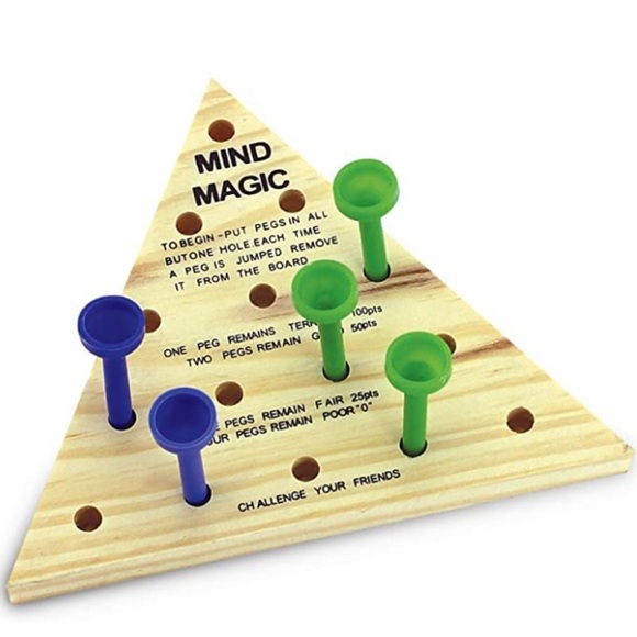 Classic Wood Peg Games 7-in-1 By FineLife NEW - Picture 3 of 8